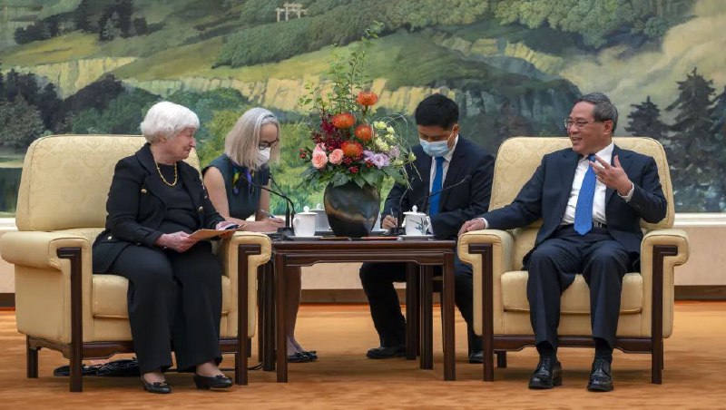 » 3、国务院总理会见美国财政部长耶伦
