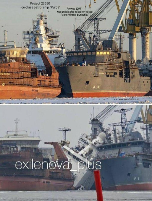 » 9、乌克兰轰炸列宁格勒维堡造船厂，击沉在建9000吨军舰 据报道，乌克兰对俄罗斯境内深处的海军设施发动了袭击，目标是列宁格勒地区一家造船厂内正在建造的一艘舰艇
