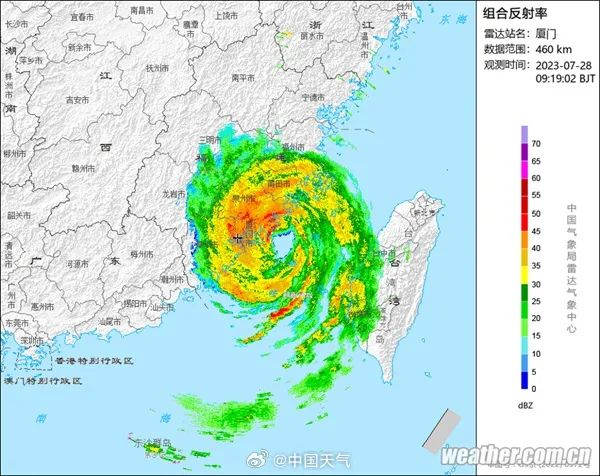 » 12. 台风“杜苏芮”在福建泉州登陆» 已造成福建省72.46万余人受灾截至7月28日14时，台风“杜苏芮”已造成福建省厦门市、漳州市、泉州市等9个设区市84个县72.46万余人受灾，紧急转移安置12.44万余人；农作物受灾面积262.3公顷，其中绝收面积8.36公顷；直接经济损失5227万元，目前灾情正在进一步统计中