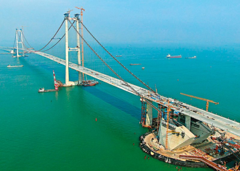 » 3. 深中通道桥梁合拢粤港澳大湾区重点枢纽工程，深中通道伶仃洋大桥28日顺利合龙，也意味着该项目桥梁工程实现全线合龙