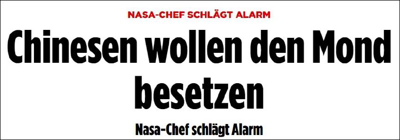 7. NASA局长对德国媒体表态“中国想占领月球，美国需要更多航天预算”美国国家航空航天局（NASA）局长比尔·纳尔逊（Bill Nelson）近日跑到德媒那儿去，炒作了一波“中国威胁论”