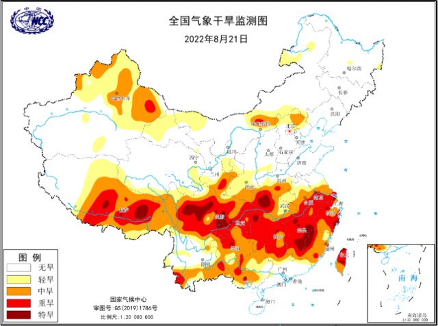2. 南方高温干旱持续发展，鄱阳湖洞庭湖一个月“缩水”约66%国家卫星气象中心监测数据显示，湖体面积明显“缩水”，近一个月水体面积减少了约66%